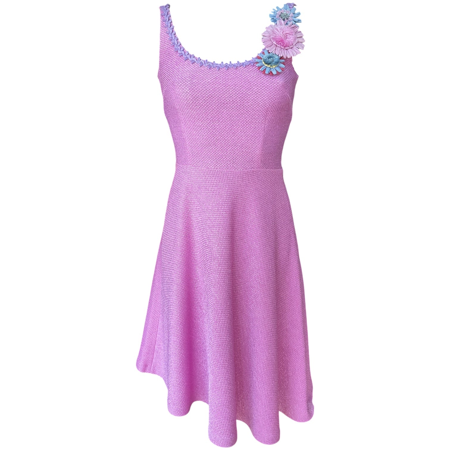 moschino dress pink Moschino - Lightweight jersey dress with flowers - Pink