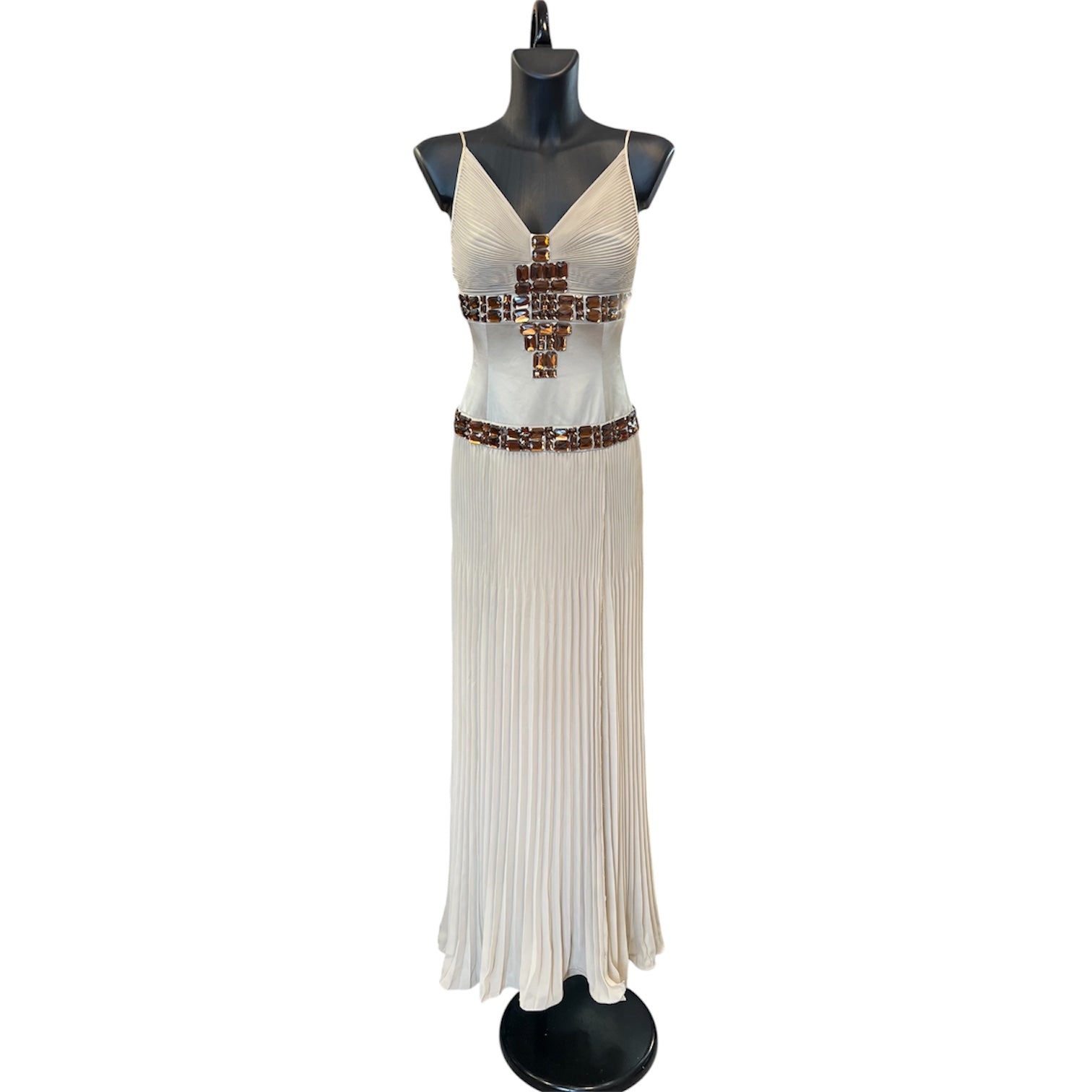 Beige Just Cavalli silk dress