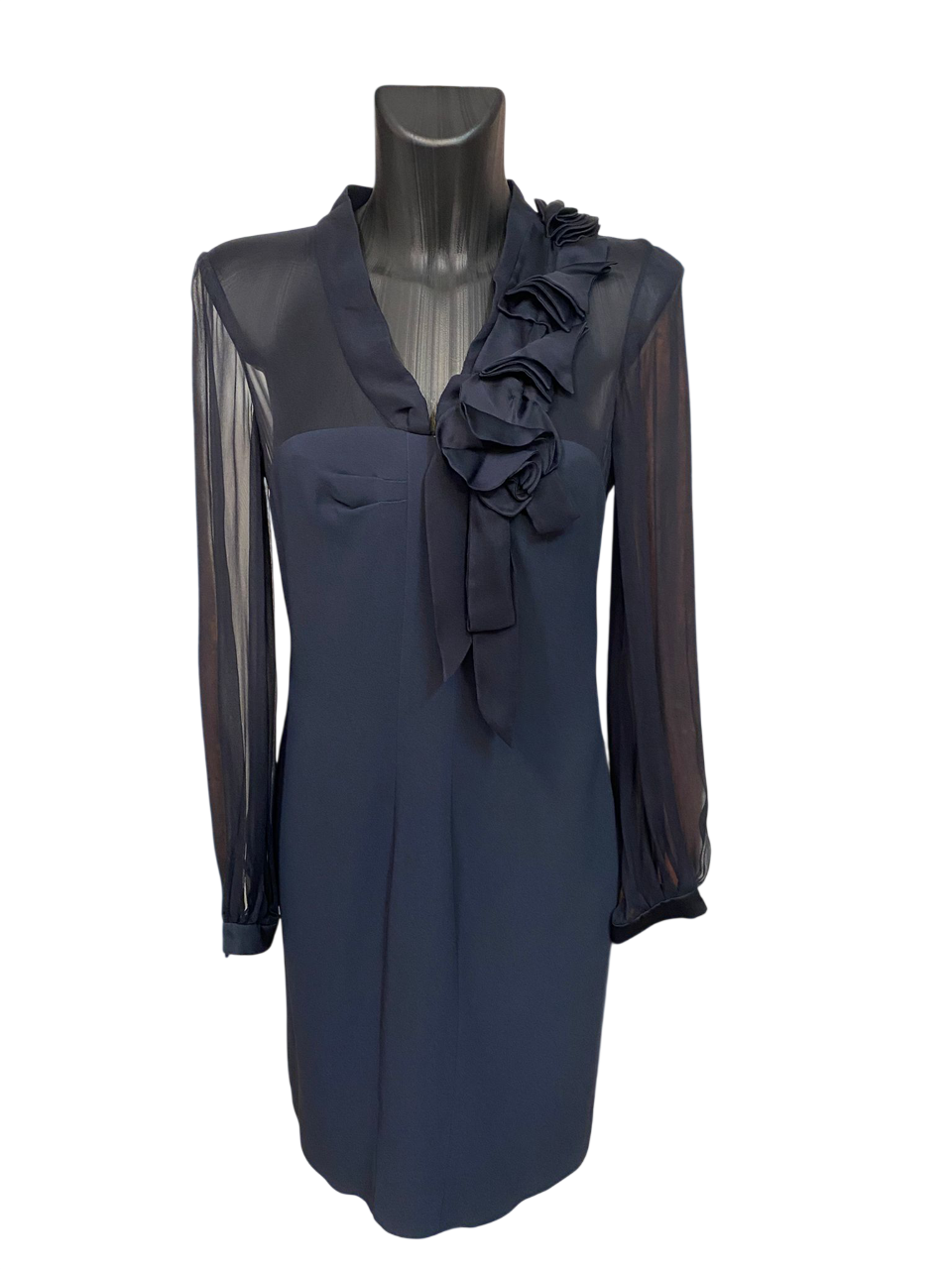 valentino dress blue F/W2008 – Opulence Vintage Glitter Short One Shoulder Adel consistently blending Italian sartorial Color:Purple/Multi