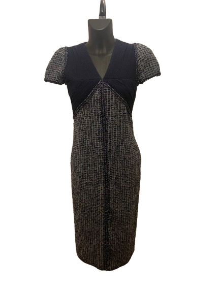 Chanel Blue Tweed dress – Opulence Vintage