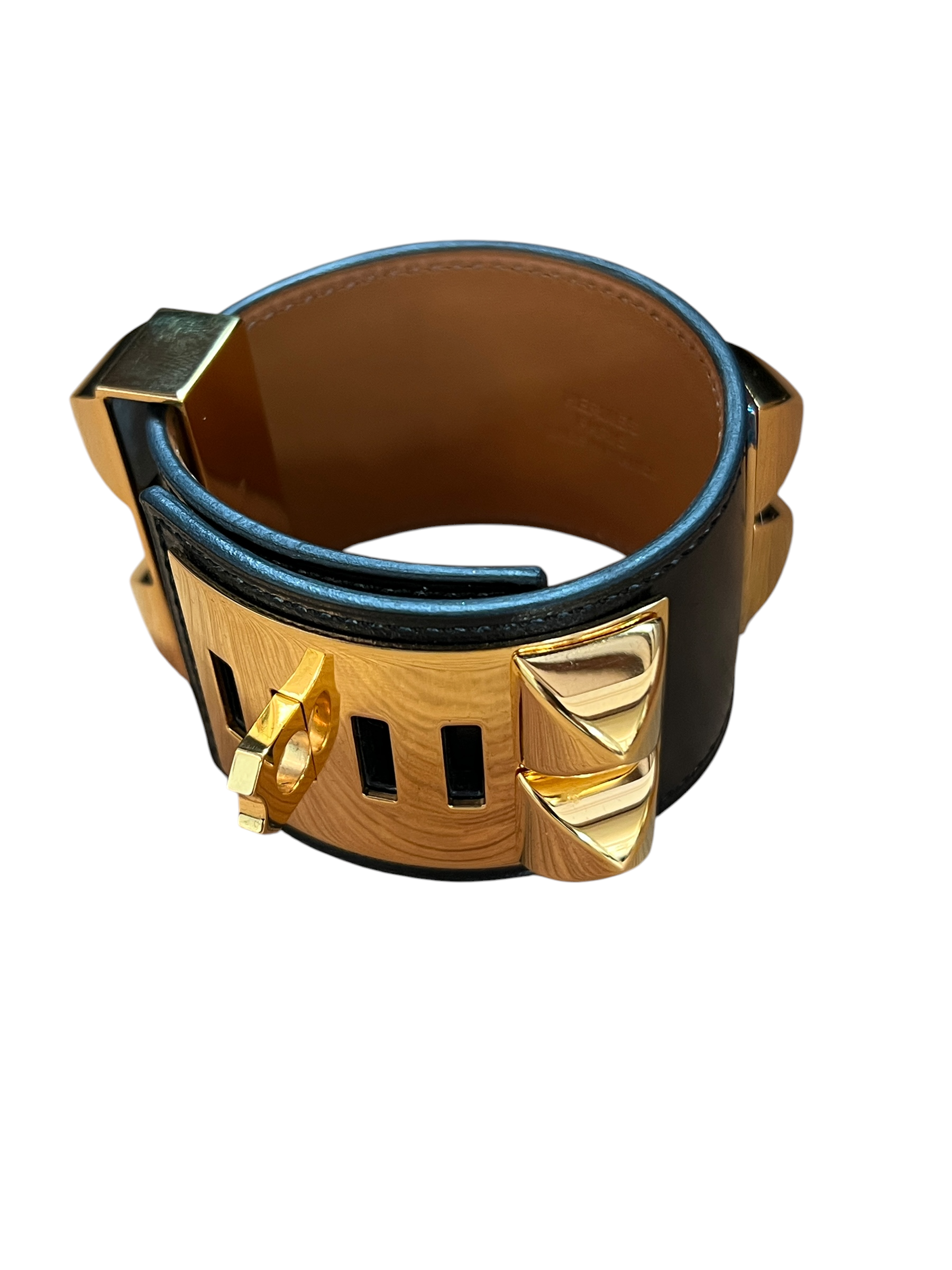 Leather Bracelet Hermes Bracelet Black And Gold Black Silk