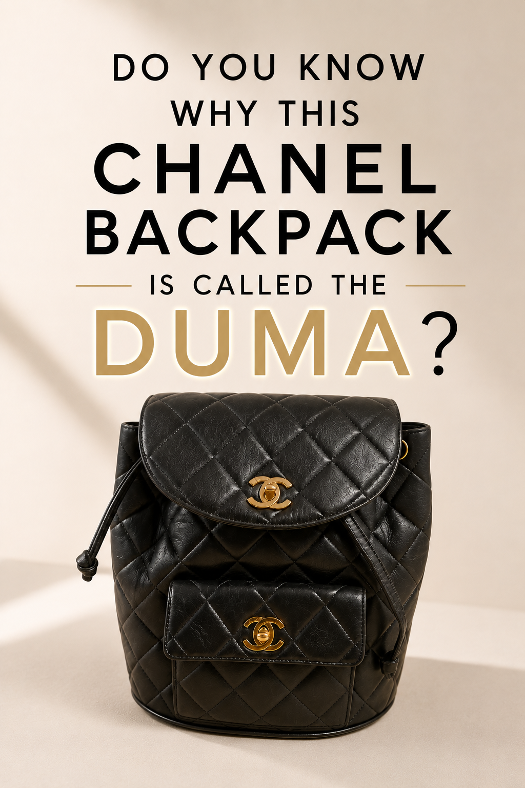 The Chanel Duma Backpack: When Vintage Inspires Chanel
