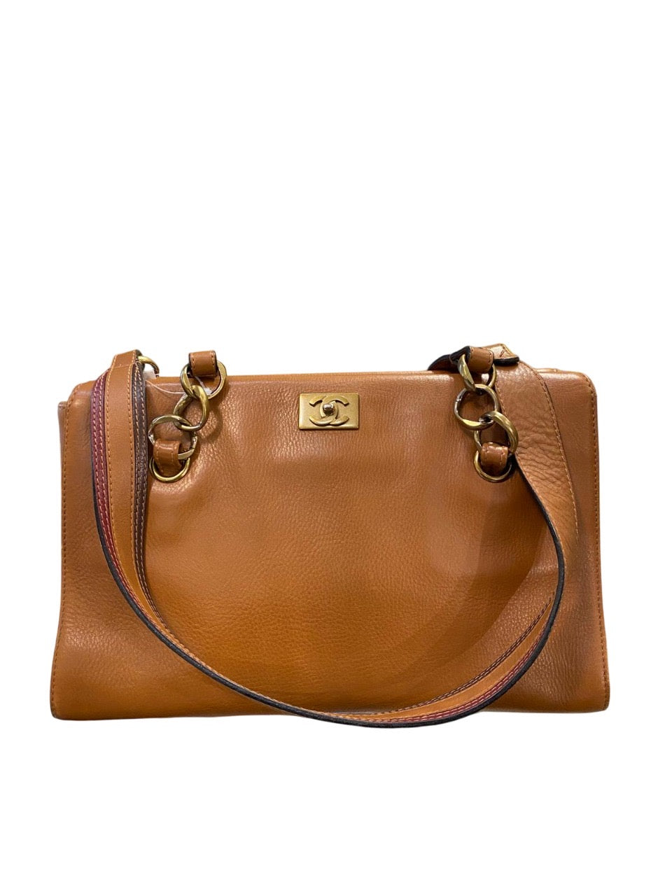 2002 Chanel Handbag Brown Leather