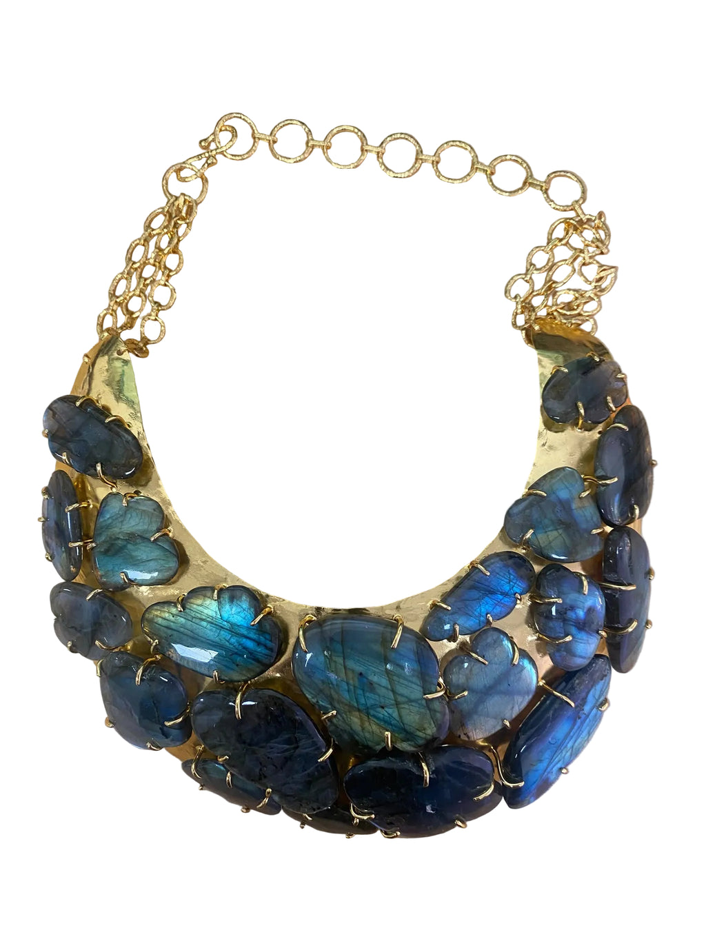 Necklace with Labradorite Stones