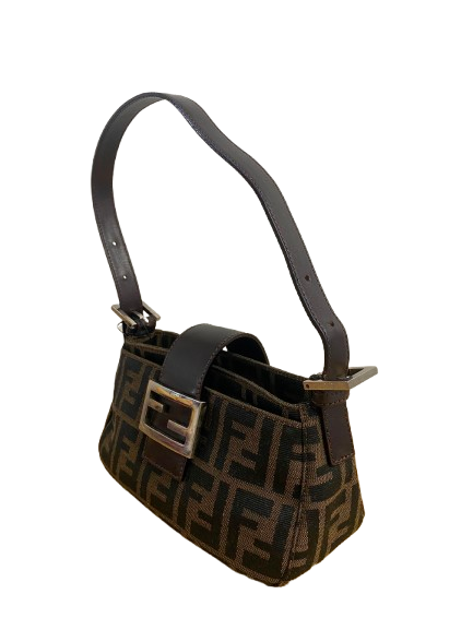 Fendi Brown Baguette in Monogram Canvas