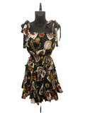 Dolce & Gabbana Black Playing Cards Printed Flared Mini Dress (S/S18)