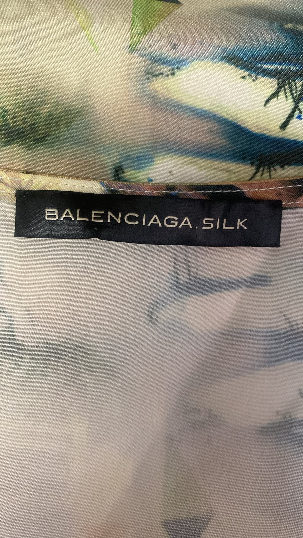 BALENCIAGA Spring/Summer 2013 Nicolas Ghesquière Egyptian Pharaoh Silk Tank Top (FR 40)