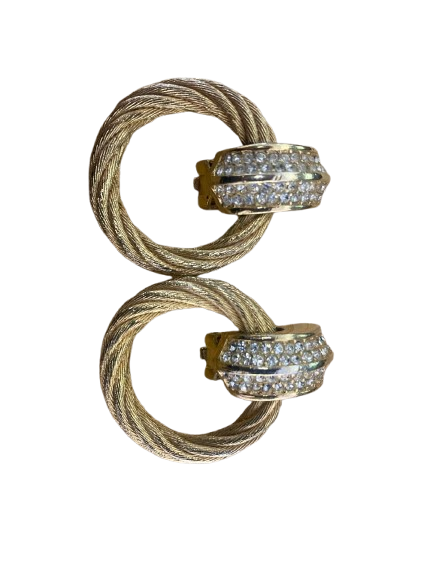 Christian Dior Créoles Earrings with Swarovski