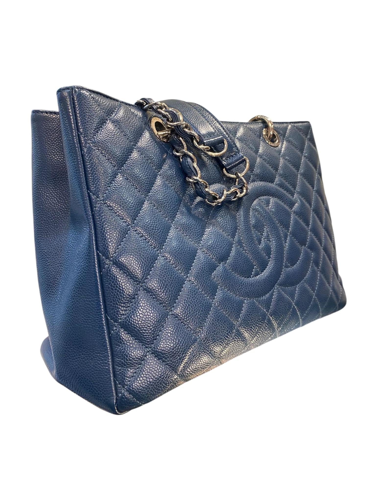 2012 Chanel Blue Caviar GST bag
