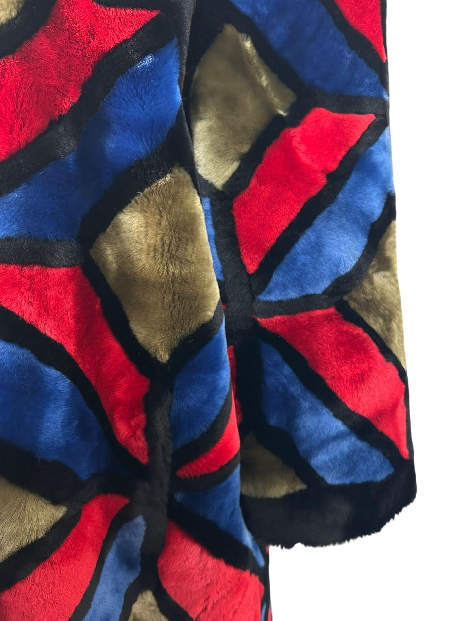 Christian Dior Multicolor Fur Coat (Frederic Castet '70s)