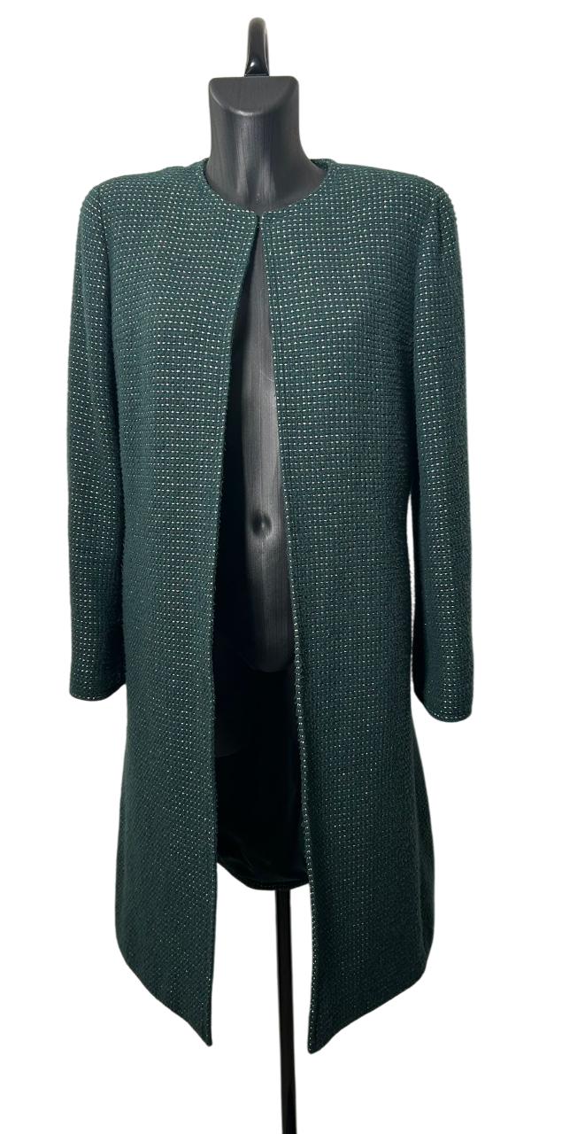 Chanel Green Wool Coat ( Fall 2000 collection by Karl Lagerfeld)