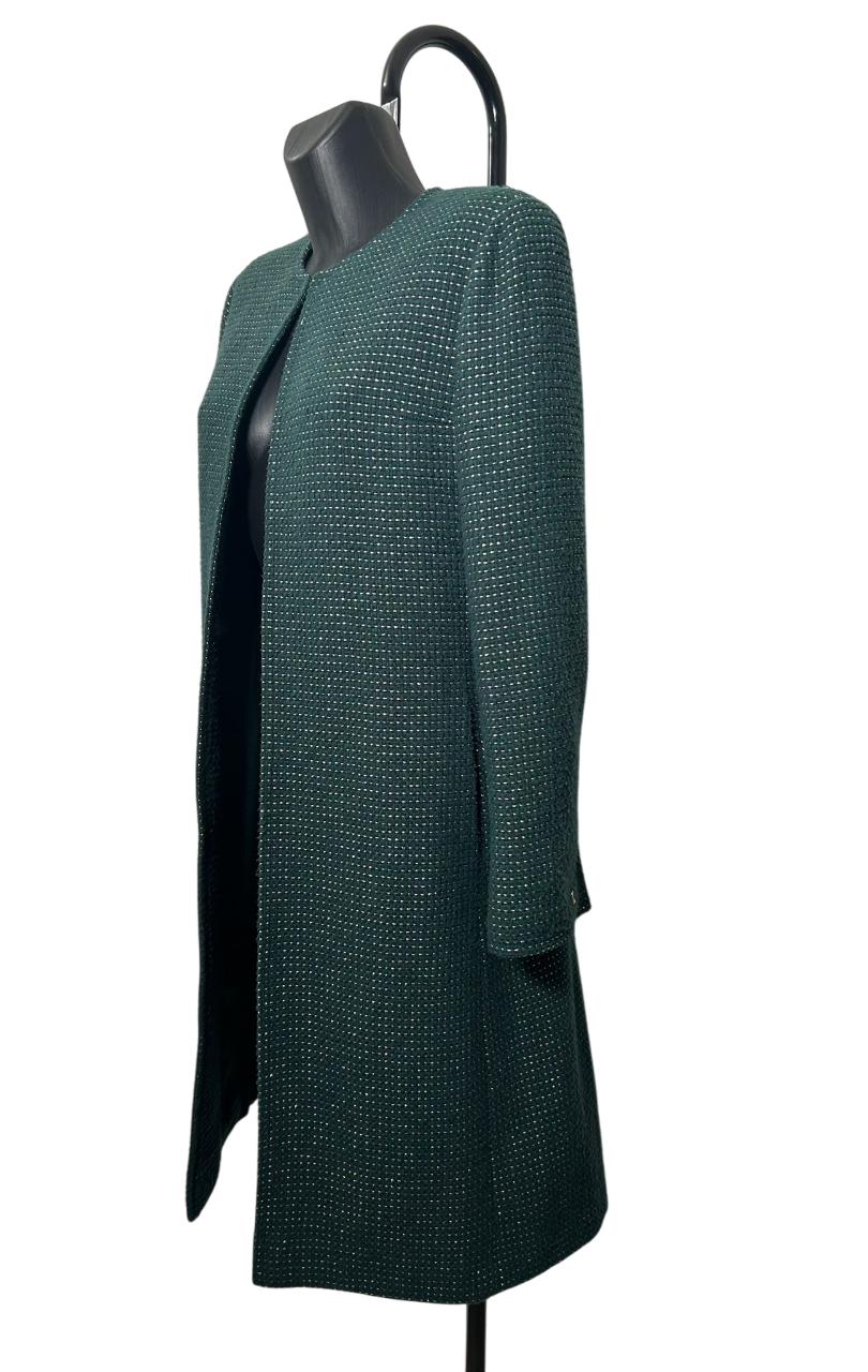 Chanel Green Wool Coat ( Fall 2000 collection by Karl Lagerfeld)