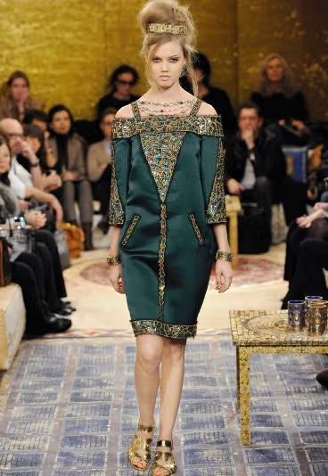 slim fit dress slacks Paris Gown ~ Emerald Stretch L main image 1