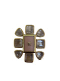 CHANEL Vintage 1996 Spring Gripoix Glass & Resin Brooch – Gold Hardware