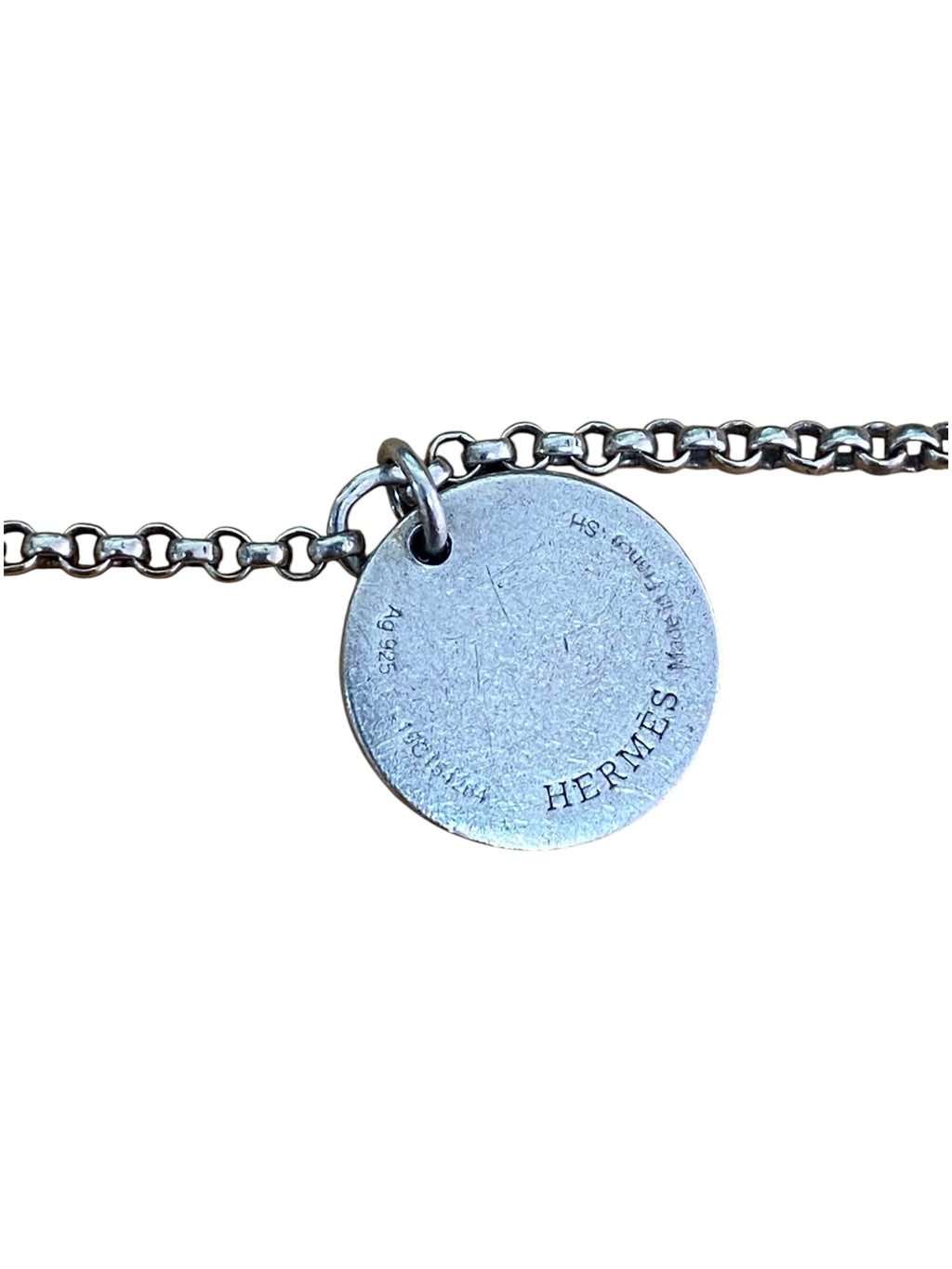 Hermès Ex-Libris Small Model SH Bracelet in Rose Gold/Silver Hardware