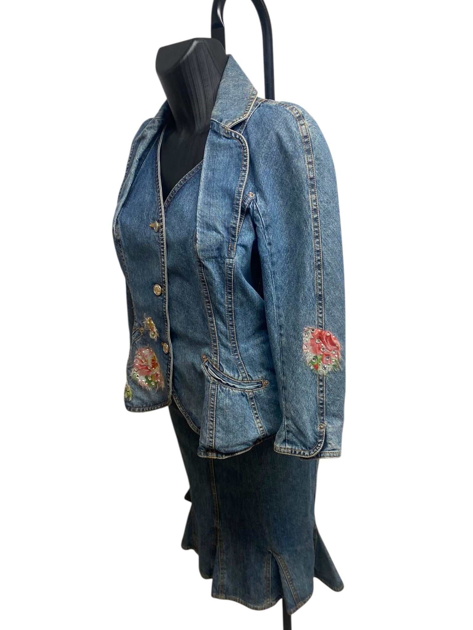 Galliano for Dior Denim Jacket and Skirt Set (2010)