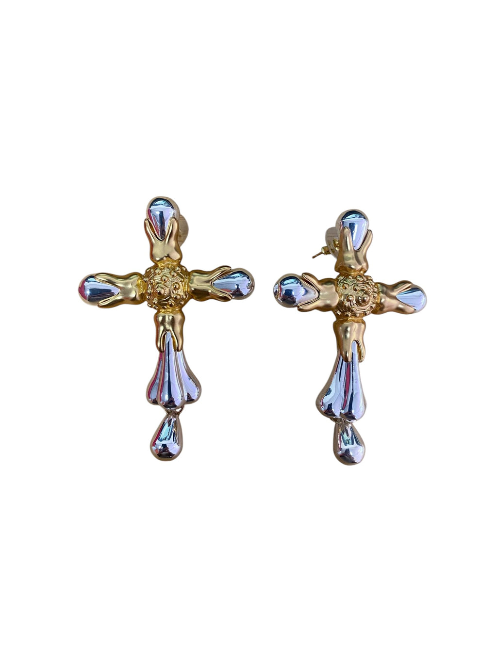 SCHIAPARELLI Statement Cross Brooch Pin
