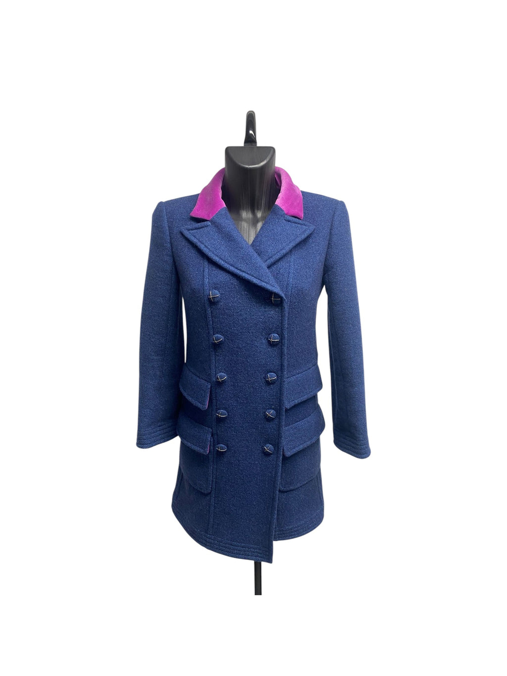 Chanel Cachemire Blue Coat from FW 2007 Ready To wear Show