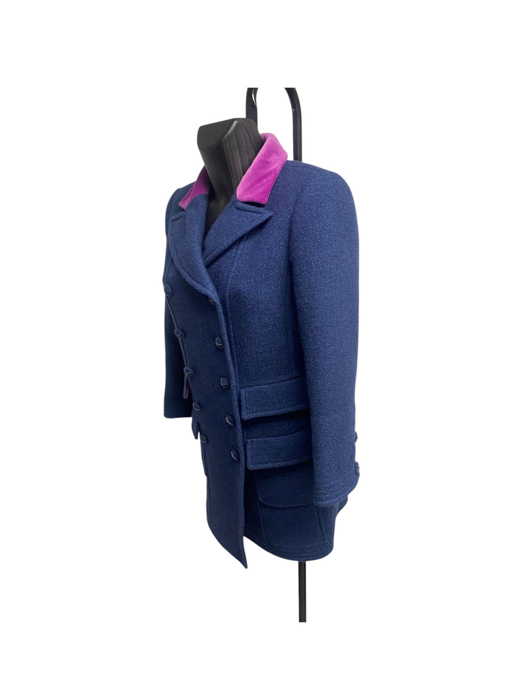 Chanel Cachemire Blue Coat from FW 2007 Ready To wear Show