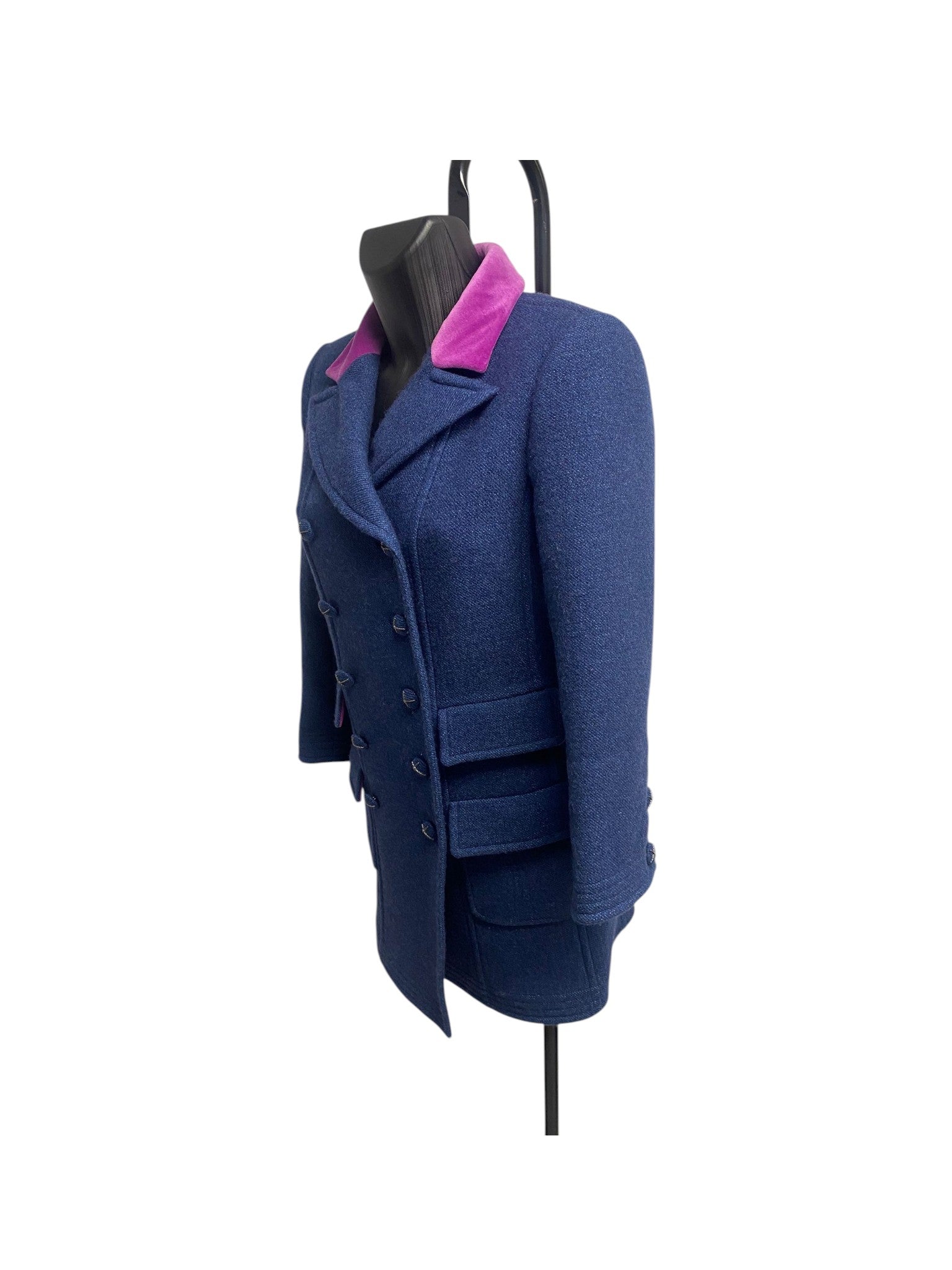Chanel Cachemire Blue Coat from FW 2007 Ready To wear Show