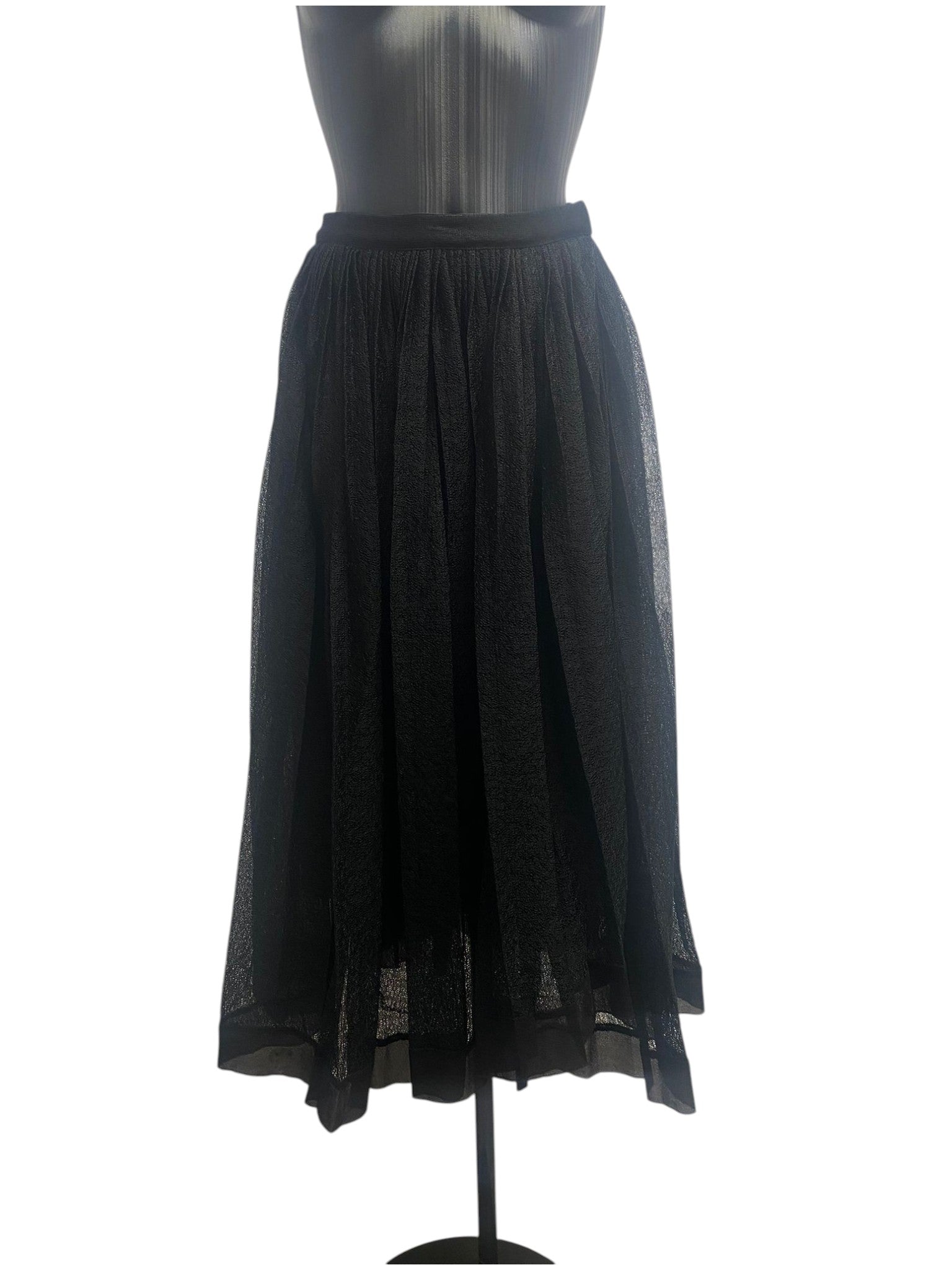Christian Dior Black Tulle Skirt