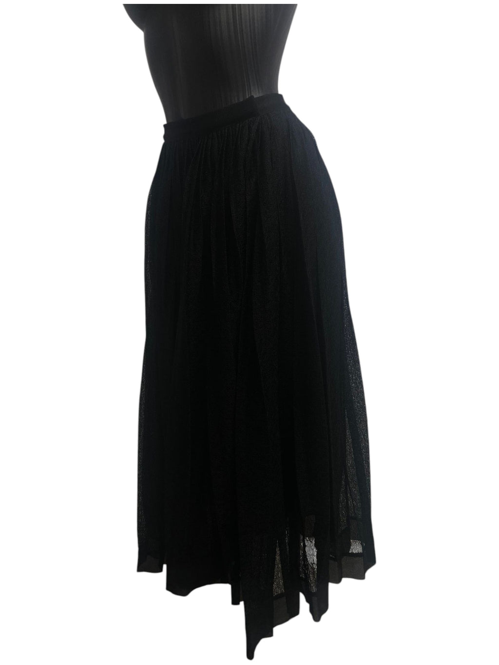 Christian Dior Black Tulle Skirt