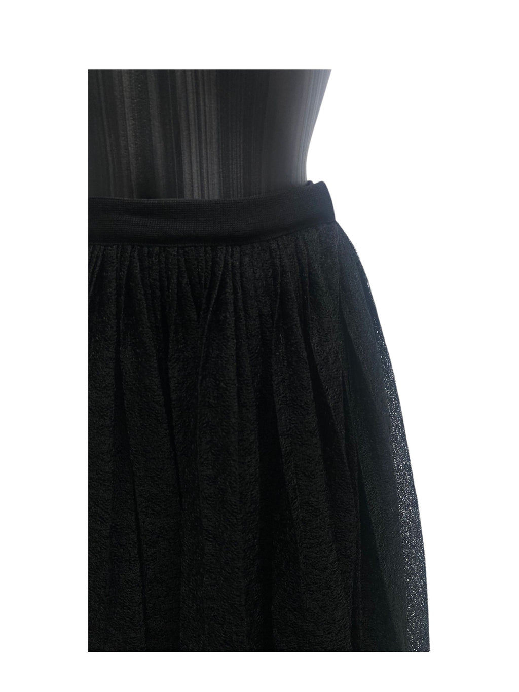 Christian Dior Black Tulle Skirt