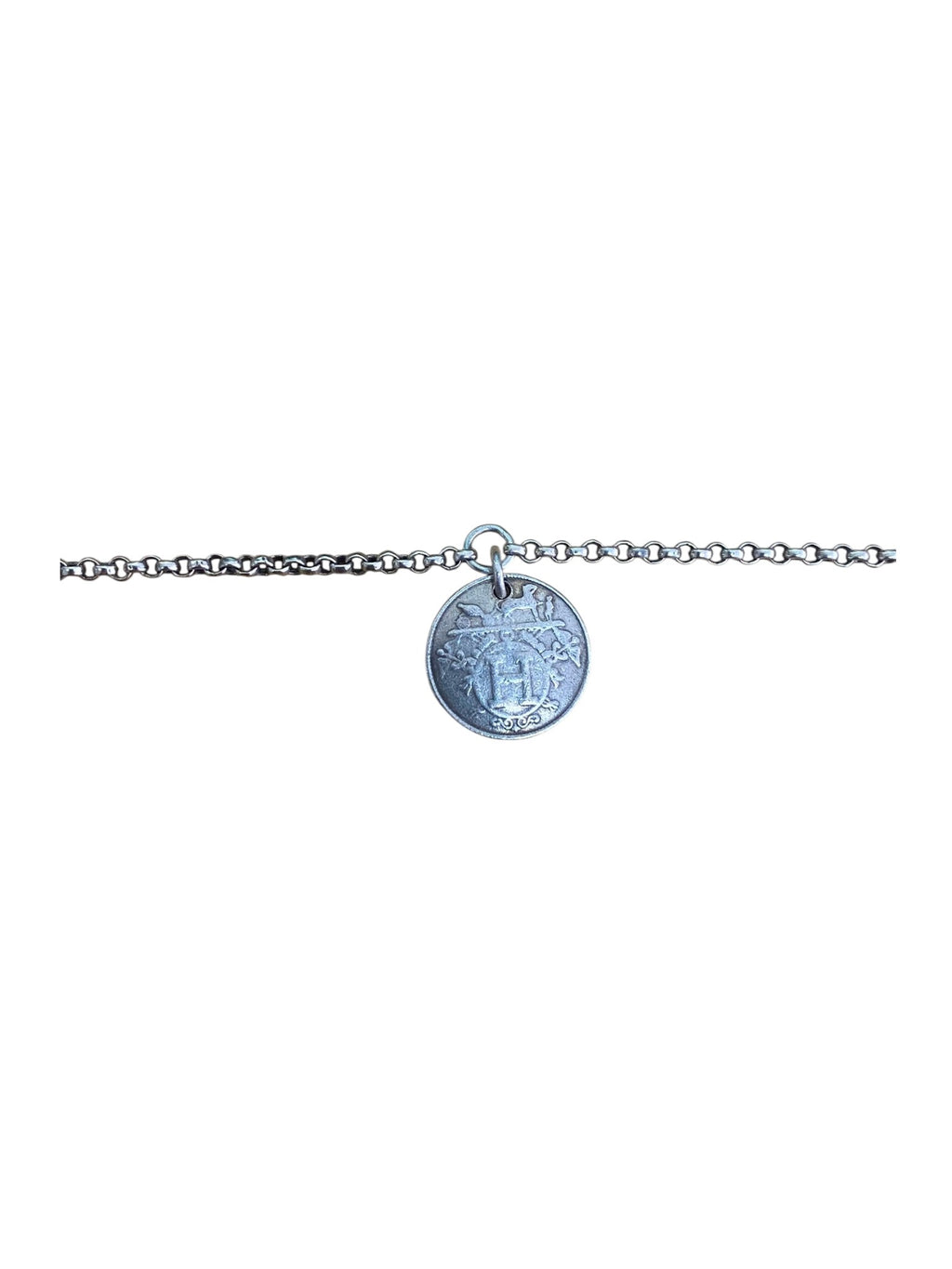 Hermès Ex-Libris Small Model SH Bracelet in Rose Gold/Silver Hardware
