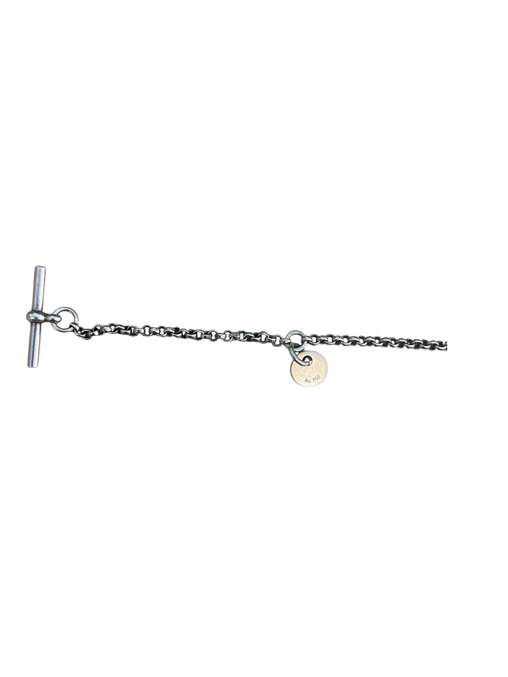 Hermès Ex-Libris Small Model SH Bracelet in Rose Gold/Silver Hardware