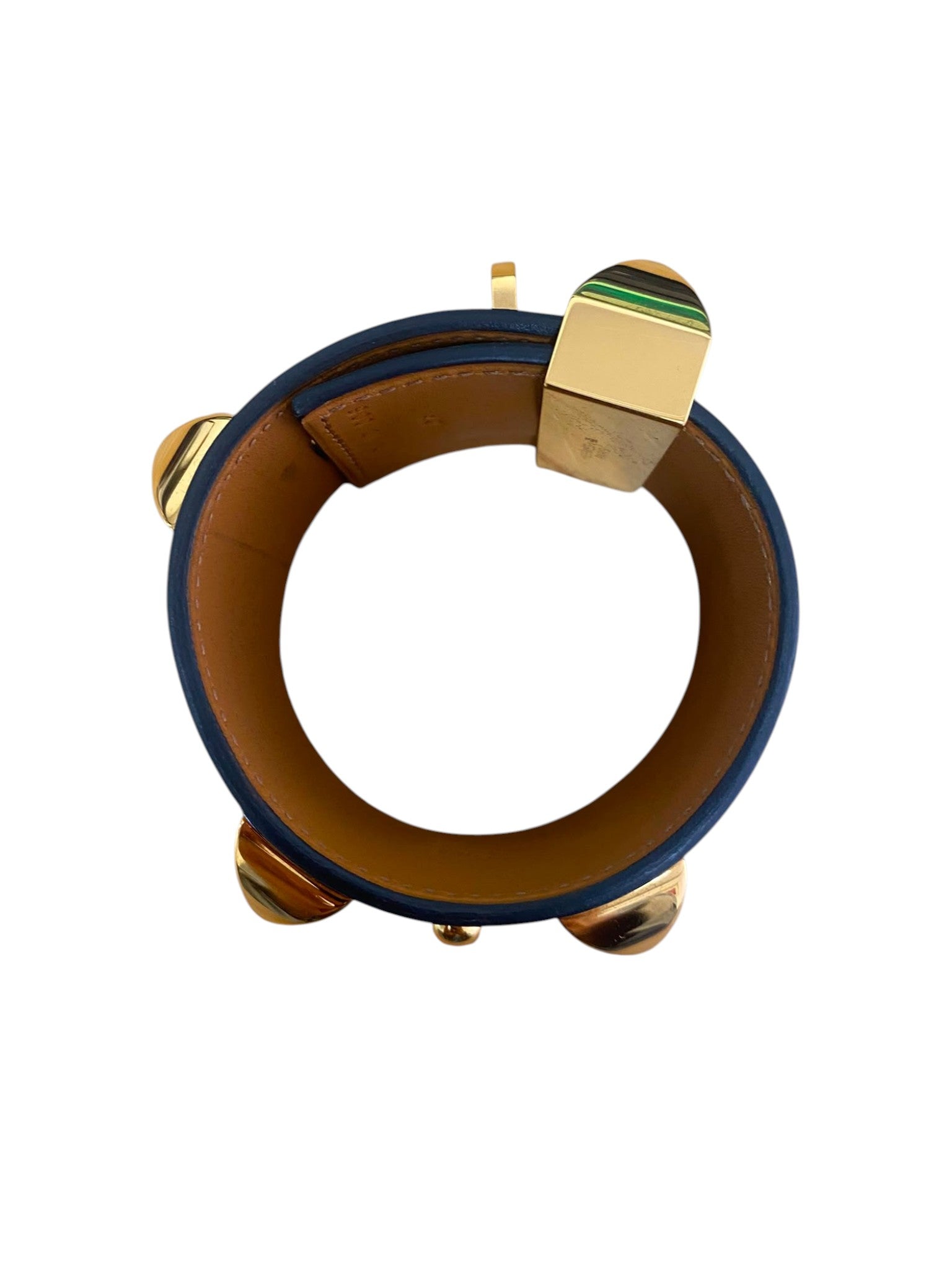 Hermès Collier de Chien bracelet in black and gold