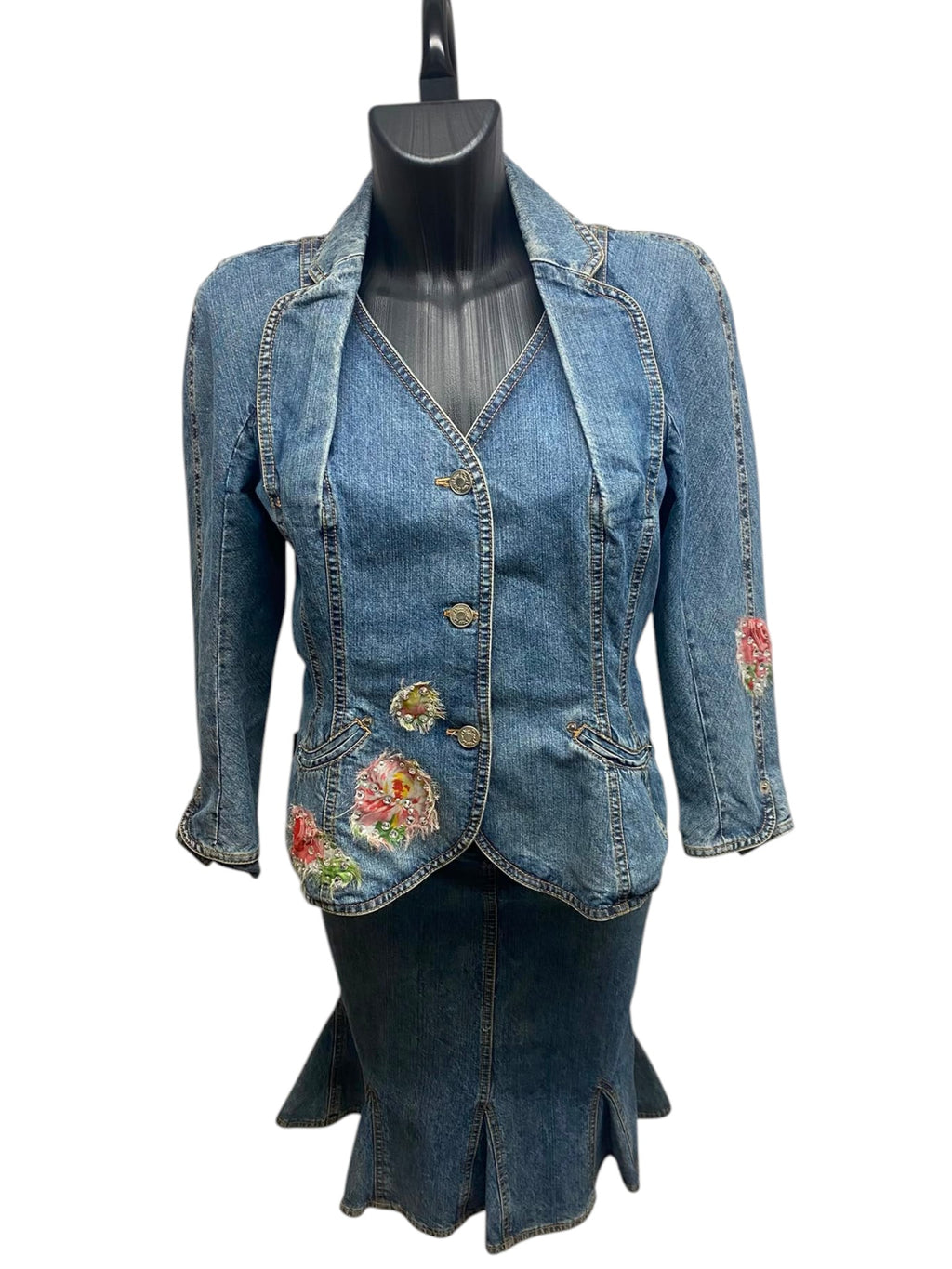 Galliano for Dior Denim Jacket and Skirt Set (2010)