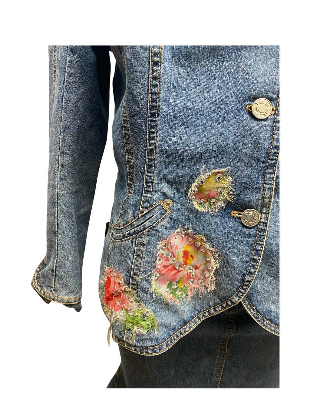 Galliano for Dior Denim Jacket and Skirt Set (2010)