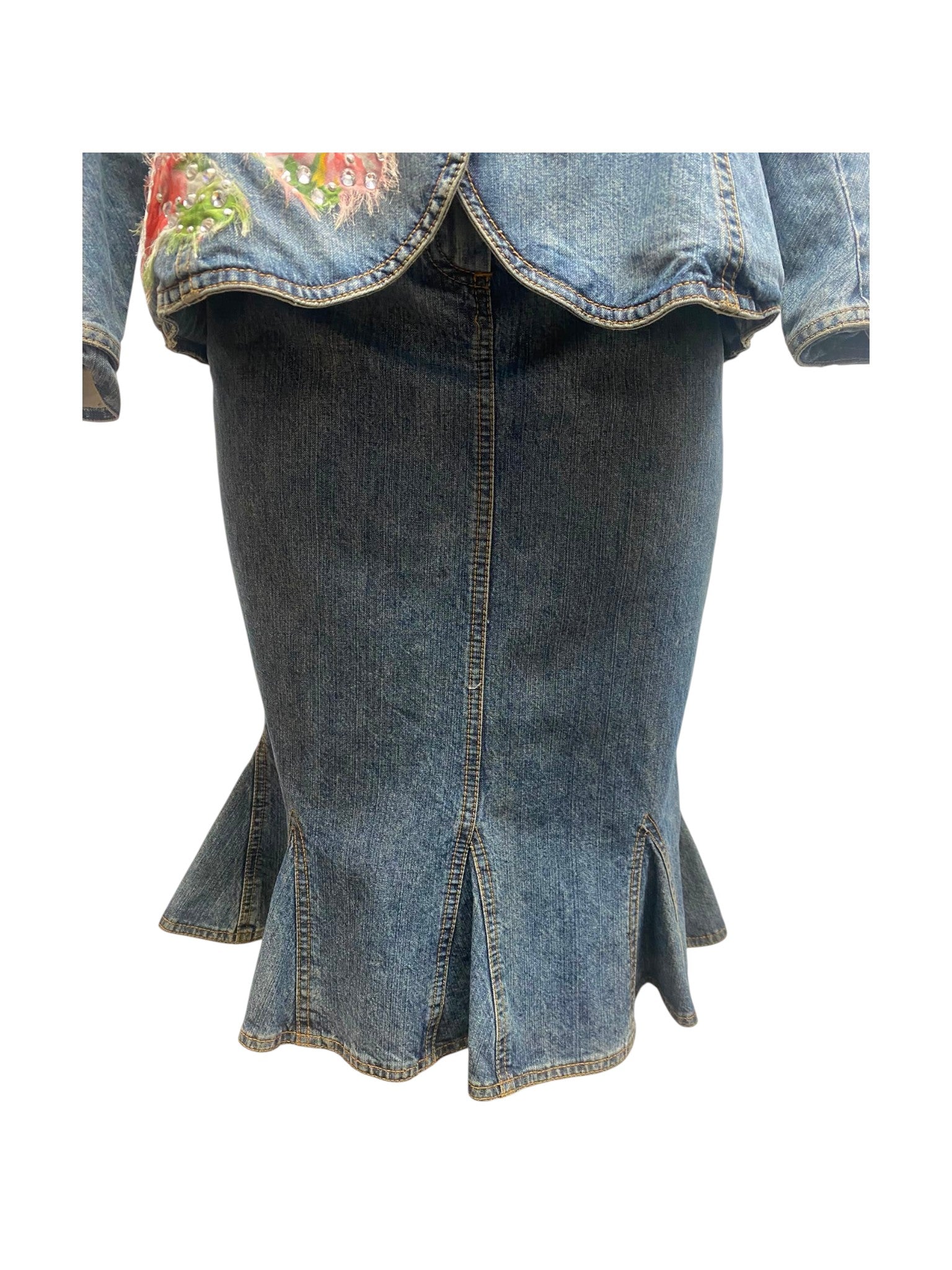 Galliano for Dior Denim Jacket and Skirt Set (2010)