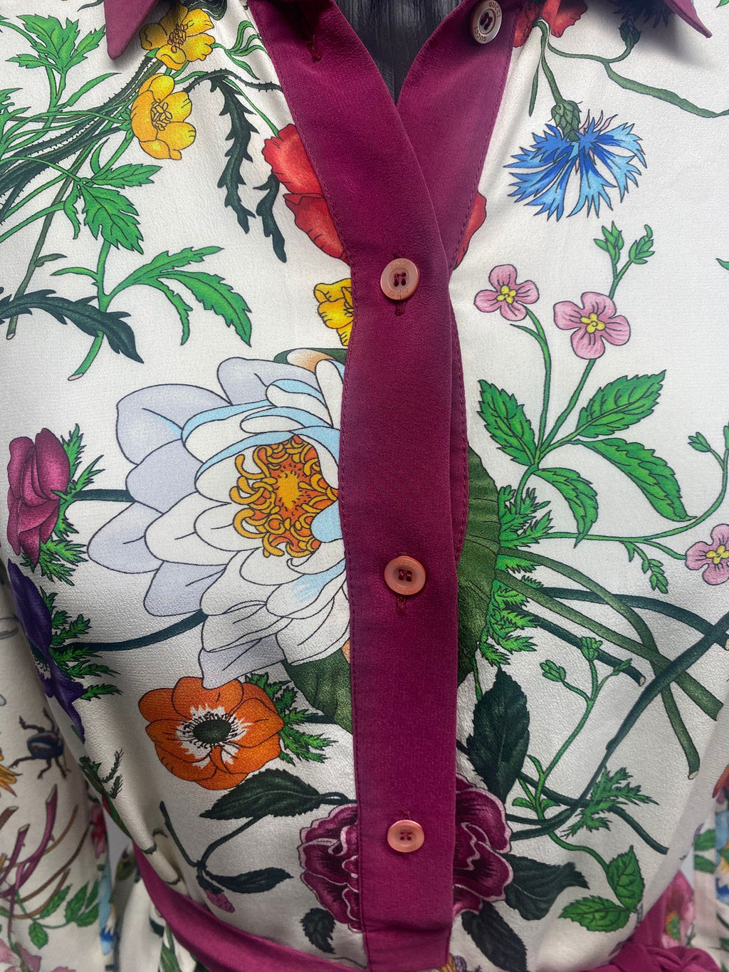 Gucci Flora Silk Dress