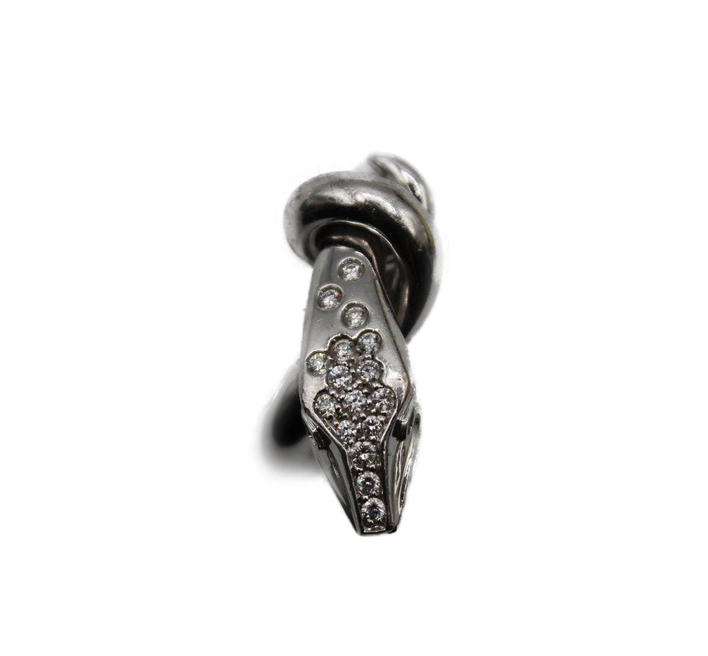 Boucheron Snake Trouble White gold and diamonds ring