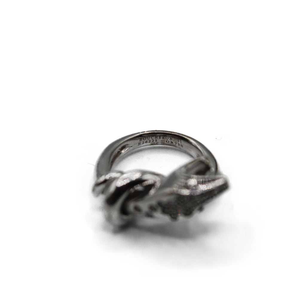 Boucheron Snake Trouble White gold and diamonds ring