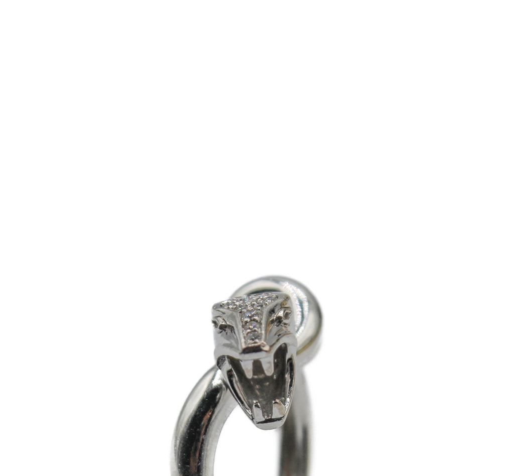 Boucheron Snake Trouble White gold and diamonds ring