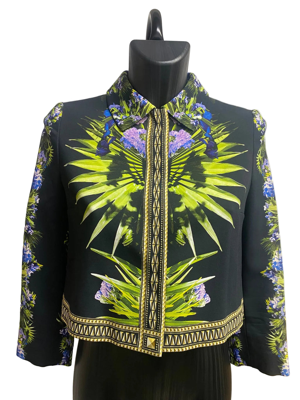 Givenchy RESORT 2012 by Riccardo Tisci Floral Botanical Cropped Jacket (FR 38)