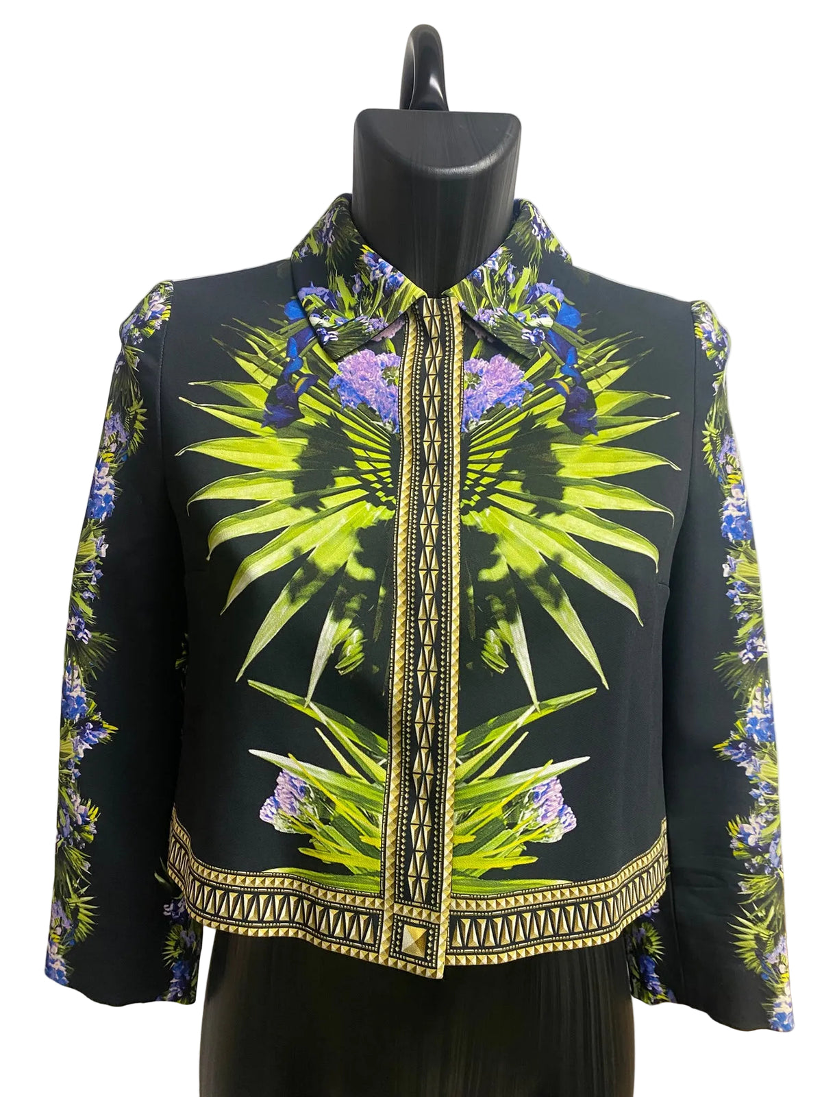 Givenchy RESORT 2012 by Riccardo Tisci Floral Botanical Cropped Jacket (FR 38)