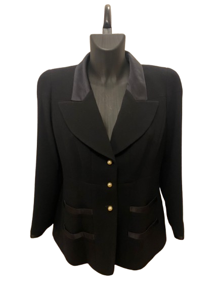 Chanel Navy Blazer with Pearl buttons FW1997
