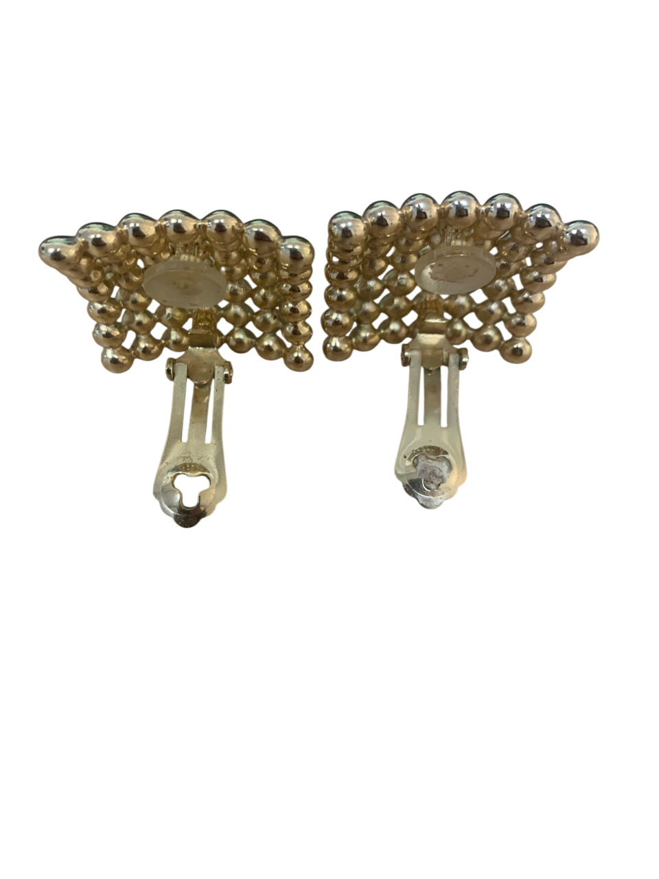 Christian Dior Squared Earrings with Crystals