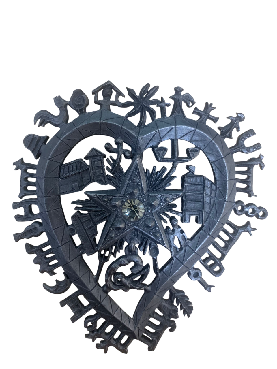 Christian Lacroix Dark Brooche with Crystal