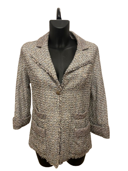 Chanel 3/4 Sleeves Tweed Jacket
