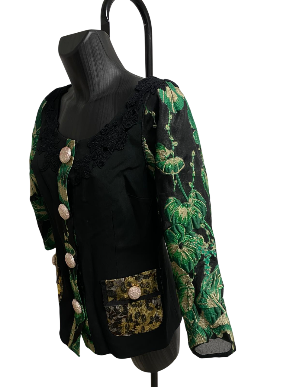 Dolce &Gabbana "Sartoria Italiana" Cady Jacket with Intricate Jacquard Detailing
