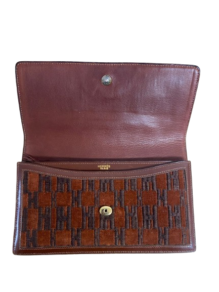 Hermès Leather and fabric H logo Bag