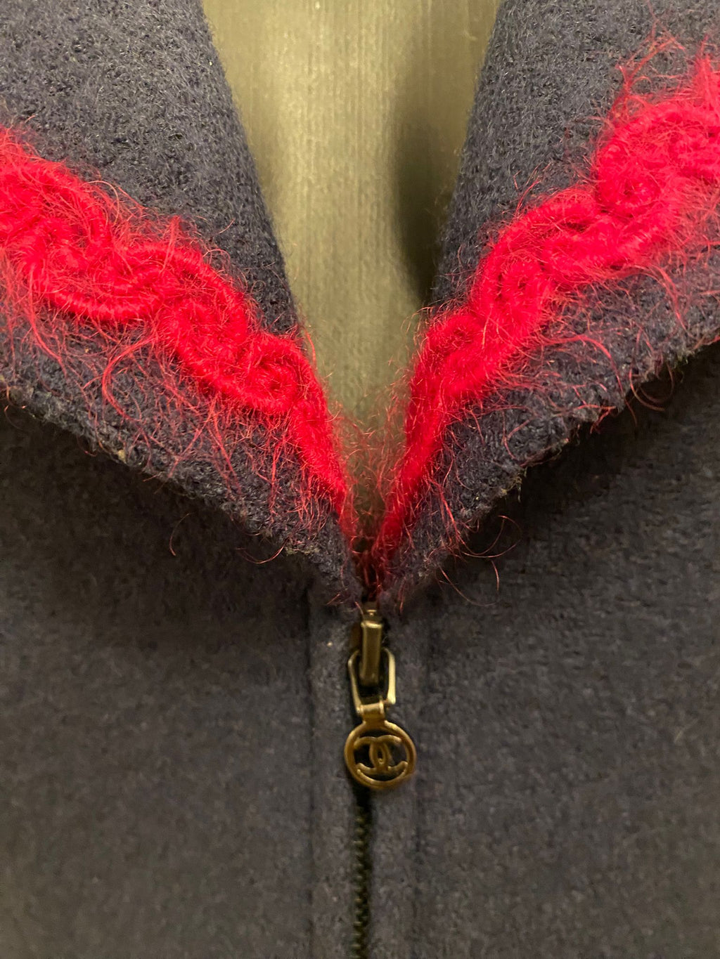 Chanel Blue and Pink Wool Jacket (FW97)