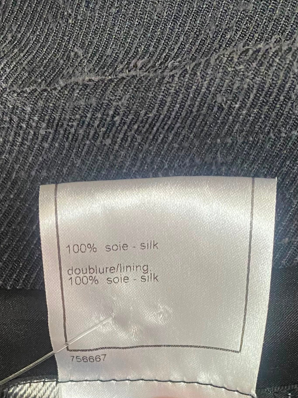 Chanel Vintage 2006 Spring Black 100% Silk Peplum Jacket - Size FR 42