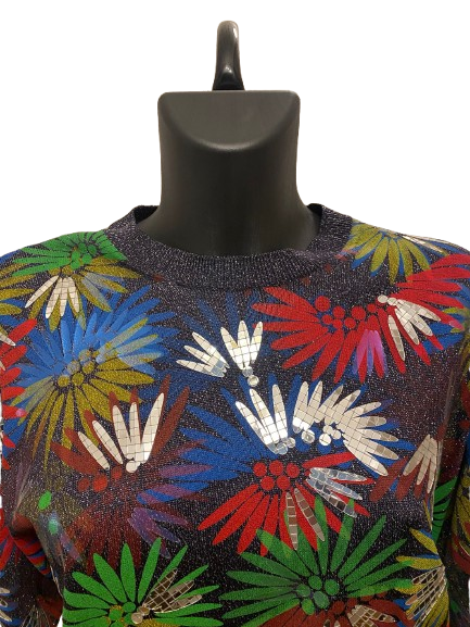 Chanel Multicolor Acetate Blend Cuba Sweater