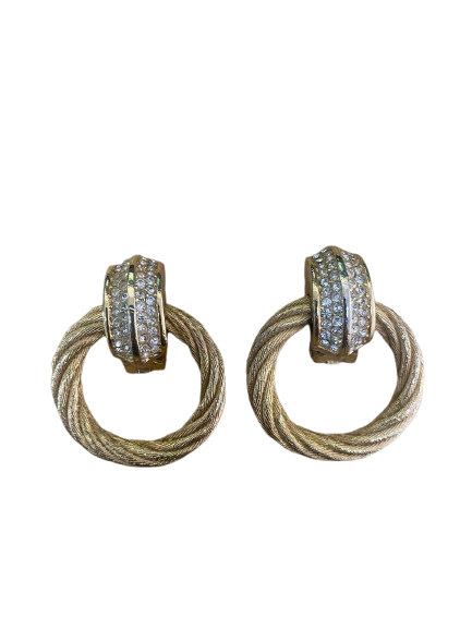 Christian Dior Créoles Earrings with Swarovski