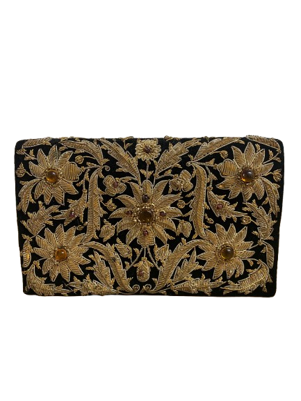 Vintage Embroidered Clutch